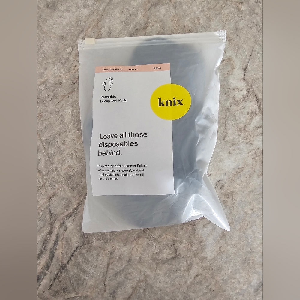 Knix Reusable Leakproof Pads 3-Pack - BRAND NEW